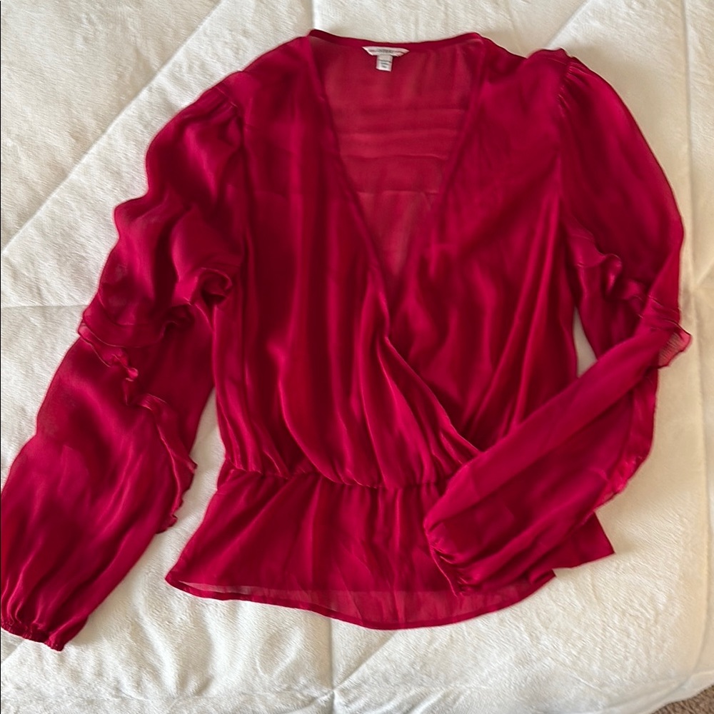 Guess Elegant Crimson Blouse
